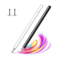 Stylet métallique avec logo personnalisé, capuchon magnétique, conception anti-appui sur la paume, stylet tactile actif pour iPad et Android