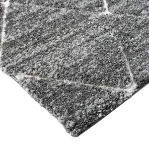 DB Talas Handmade Polyester Trellis Area <b>Rug</b> Classic Abstract Rectangle Design in <b>Grey</b> and Cream for <b>Living</b> <b>Room</b> or Bedroom - Product Image 6