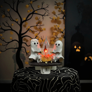 GL-SZ08 Wall Mounted <strong>Plug</strong>-in Night <strong>Light</strong> <strong>Plug</strong>-In Warm <strong>Bulb</strong> Halloween Holiday Ghost Night <strong>Light</strong> for Bedroom Decoration - Product Image 3