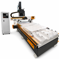 Routeur CNC de nesting à quatre processeurs Shandong Chenmai, machine robuste avec corps stable et précision élevée pour le fraisage de panneaux de portes d'armoires