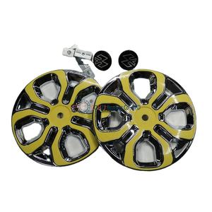 CQHZJ, cubierta de cubo de rueda de motocicleta de apariencia amarilla de alta calidad, <span class=keywords><strong>tapacubos</strong></span> personalizado, uso para re225 re205 para decoración BAJAJ - Product Image 5