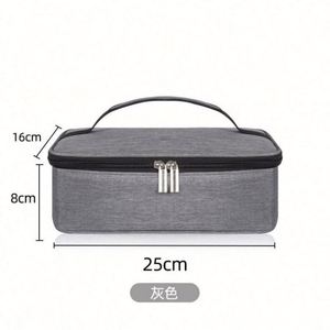 Sac à déjeuner isotherme en néoprène avec logo personnalisé, fermeture éclair, isolation thermique renforcée, petite capacité, portable pour - Product Image 4