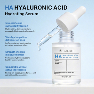 Sérum Hydratant Multi-Acide Hyaluronique 3D Personnalisé OEM, Hydratation Profonde, Repulpant, Réparation de la Barrière Cutanée, Soins du Visage, Produits de Soins de la Peau - Product Image 2