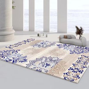 Tapis Abstrait Style Persan 10mm Épais Aspect Laine Doux Antidérapant Durable Adapté aux Animaux Domestiques pour Salon Chambre Décoration - Product Image 3