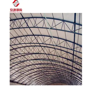 Struttura prefabbricata in acciaio tetto ad arco costruzione spazio telaio Truss Barrel Vault Shed