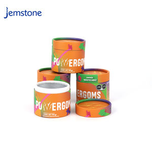 Custom Design Energy Supplement Capsule Cardboard Cylinder Food Grade Paper Tube Packaging for Protein Powder - Product Image 1