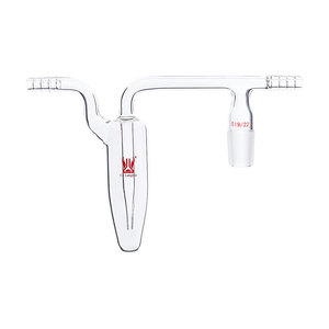 Vetreria da Laboratorio Personalizzata CS Labglass, Resistenti Bubbler Orizzontali in Vetro Borosilicato per <span class=keywords><strong>Esperimenti</strong></span> di Reazione Chimica dei Gas - Product Image 1