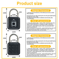 Mini cadenas électronique à combinaison en alliage de zinc et acier inoxydable, étanche IP65, type D, pour armoire, casier, porte, serrure à code