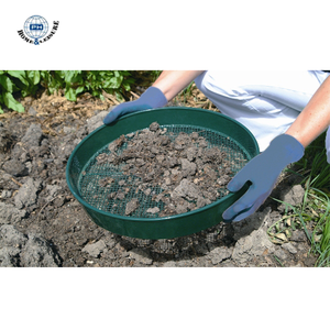 Tamis de jardin en métal galvanisé pour compost, terre et sol, rond, avec 3 tailles de mailles interchangeables - Product Image 6