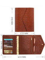 Carnet à spirale A6 en cuir PU avec fermeture d'enveloppe planificateur rechargeable pour étudiants fournitures de bureau logo personnalisé idées cadeaux en gros