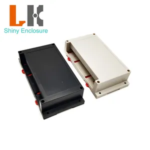 พลาสติก ABS อุตสาหกรรมไฟฟ้า Din Rail Enclosure เคสแผงราง Din 175X90X40มม. LK-PLC30ขายดี