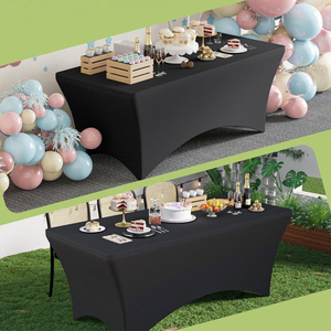 Hiện đại hoa hình chữ nhật vuông Khăn trải bàn nhà bếp kháng Spandex cho thương mại cho thấy đám cưới bên nhựa cho khách sạn <span class=keywords><strong>x</strong></span>ây dựng thương hiệu - Product Image 6