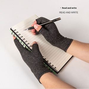 Breathable <b>Fingerless</b> Spandex Compression Fitness <b>Gloves</b> <b>for</b> Sports Gym Cycling <b>Arthritis</b> Relief - Product Image 4