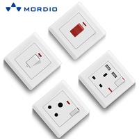Interrupteurs muraux et multiprises 16A à bas prix pour le Nigéria, le Kenya et la Tanzanie, norme BS, homologués CE pour la maison, 220-250V