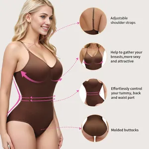 S-shaper Grosir Faja Colombiana Bodysuit Ramping Ukuran Plus Pengangkat Bokong Kontrol Perut Mulus Pembentuk Seluruh Tubuh Wanita Shapewear