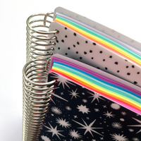 Carnet spirale classique arc-en-ciel A5, journal coloré, agenda de printemps personnalisé, papeterie de bureau et scolaire, cadeau, 100 feuilles de papier