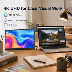 Moniteur Portable Extenseur d'Écran 16 Pouces 3840x2400 60Hz 16:10 avec <span class=keywords><strong>Double</strong></span> USB-C et <span class=keywords><strong>Mini</strong></span> HDMI pour Ordinateur Portable, PC, <span class=keywords><strong>Mac</strong></span>, Téléphone (OEM) - Product Image 1