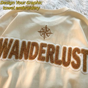 Sudadera con Capucha de Algodón Grueso para Hombre TKAN738D, Bordado de Toalla, Tela de Pana Personalizada, Talla Grande, Informal, con Cremallera - Product Image 3