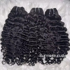 Drop Shipping Cuticle Aligned Soft Silky Human Hair 100g Unprocessed Burmese Curly Human Raw Hair Bundles Vendors - Product Image 4