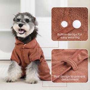 Albornoz para Mascotas 2025 de Secado Rápido, Super Absorbente, para Después del Baño, Toalla para Perros que Mantiene el Calor, Accesorios para el Baño de Perros - Product Image 3