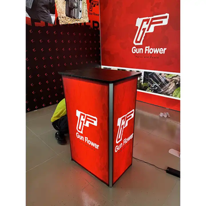 ตู้โชว์อลูมิเนียมน้ำหนักเบาแบบพกพาใช้ซ้ำได้อุปกรณ์โฆษณาตู้โชว์ไฟโต๊ะ LED เรืองแสง - Product Image 1