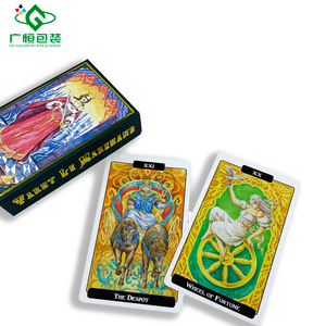 Thẻ Bài Oracle Chất Lượng Cao In Tùy Chỉnh Dễ Thương Thẻ Vàng Lá Dập Phù Thủy Tarot Với Sách Hướng Dẫn - Product Image 5