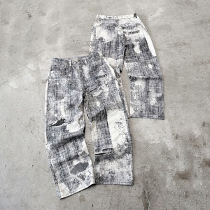 Jeans de Mezclilla, Fabricante de Ropa Personalizada, Jeans Holgados Vintage de Estilo Urbano, Jeans Desgastados de Alta Calidad, Jeans de Diseñador - Product Image 1