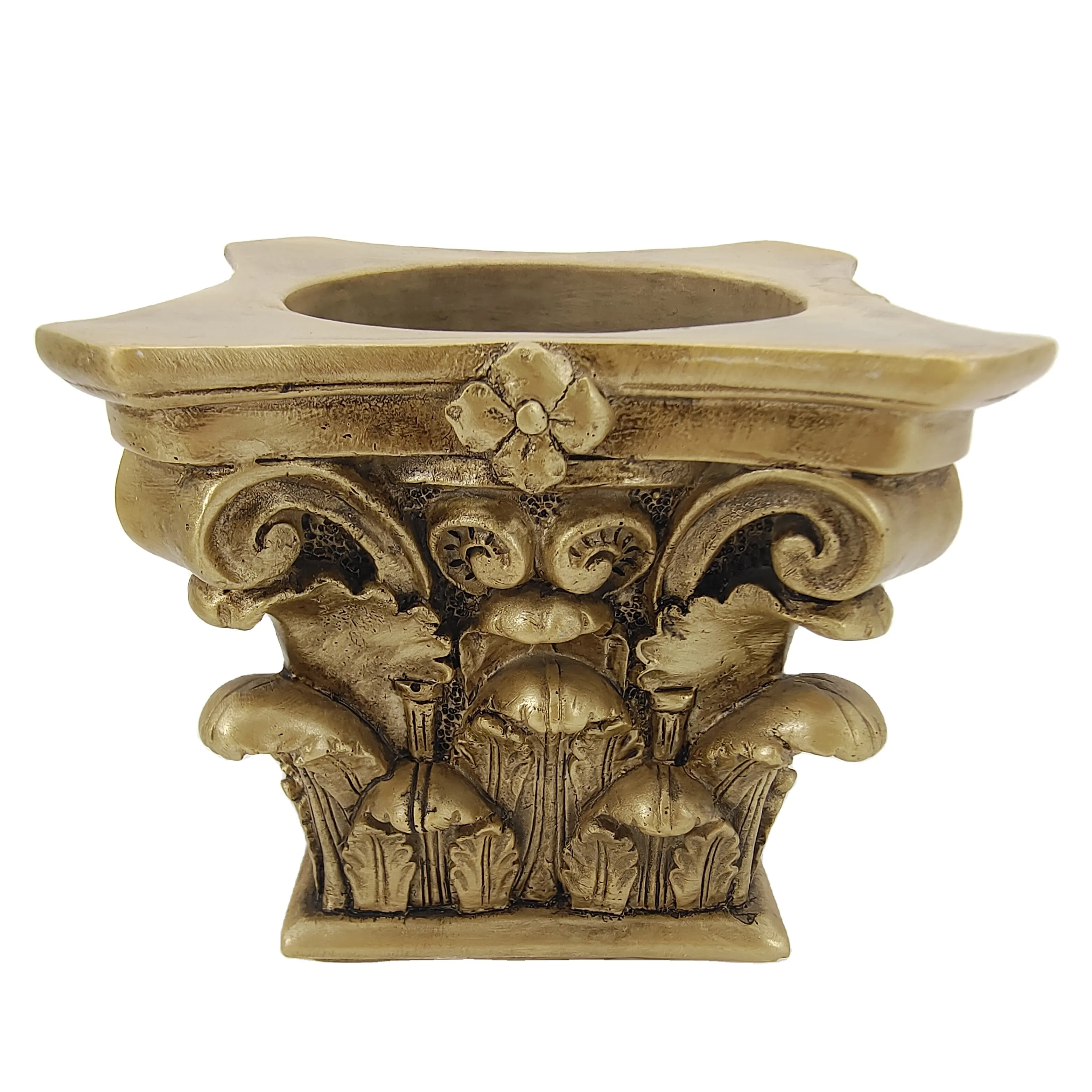 कस्टम नॉर्डिक रोमन मोमबत्ती राल स्तंभ मोमबत्ती धारक खाने की मेज सजावट मोमबत्ती शादी Candelabra