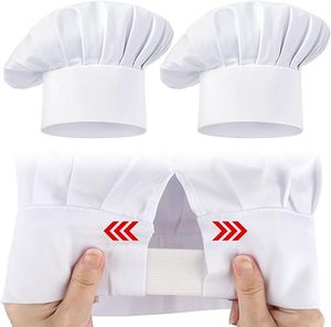 Gorros de Chef Personalizados con Logotipo, de Poliéster y Algodón Premium, Ajustables y Elásticos, para Restaurantes, Bares, Cocina, Panadería, Catering - Product Image 4