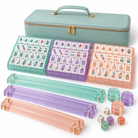 Ensemble de Mahjong Personnalisé, Couleurs de Marque Personnalisées, OEM ODM, Étiquette Privée, Tuiles de Mahjong, Coffret Cadeau, Vente en Gros