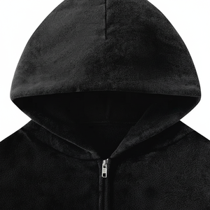 Sudaderas con capucha para exteriores de nuevo estilo de invierno 2025 con cremallera para hombre, último diseño, precio bajo, técnicas de teñido liso - Product Image 1