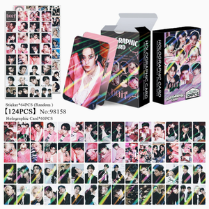 ขายส่ง 124 ชิ้น/กล่อง โฟโต้การ์ด <span class=keywords><strong>Straykids</strong></span> พร้อมสติกเกอร์ การ์ด LOMO ของ Stray Kids โฟโต้การ์ด สินค้า Kpop ของขวัญสำหรับแฟนคลับ ของแจกในคอนเสิร์ต - Product Image 1