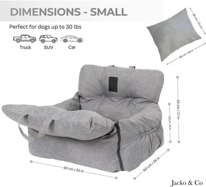 Lit de siège de voiture pour chien de qualité supérieure pour petits chiens moyens sac de transport de lit de voyage doux pour siège avant arrière lavable en Machine résistant à l'eau - Product Image 2