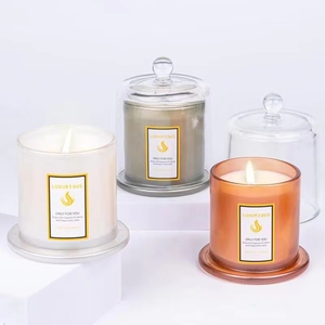 Portavelas de Vidrio en Forma de Diamante, Hechos a Mano, Modernos y Ecológicos, Linternas y Campanas de Cristal con Tapa para Pascua - Product Image 2