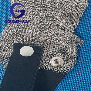 Chaussettes anti-coupure en maille de chaîne d'acier inoxydable, tissu de sécurité en maille de chaîne pour la coupe du bois et les sports - Product Image 5