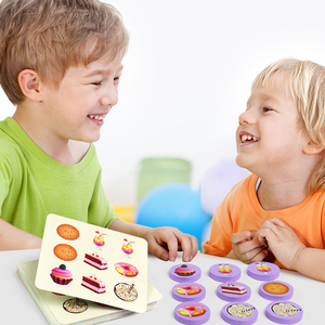 Jeu de mémoire éducatif en bois pour l'association des aliments, Puzzles 3D interactifs, Jeu de société amusant <span class=keywords><strong>Crazy</strong></span> Store, Jouets en bois pour enfants - Product Image 3