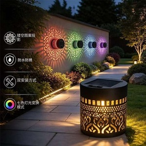 Luces Solares de Jardín SUNMAXTOP, Paquete de 3, Proyección Hueca, Impermeables para Exteriores, para Césped y Caminos - Product Image 4