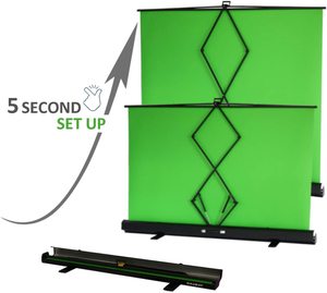 Inklapbaar Chromakey Paneel Vloerscherm Foto Achtergrond Videostudio Opklapbaar Kreukvrij Achtergrond Live Show Groen - Product Image 4