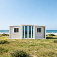 Excellent rapport qualité-prix : Maison conteneur préfabriquée pliable et extensible de 40 pieds pour villas, maison mobile compacte prête à habiter avec plusieurs chambres