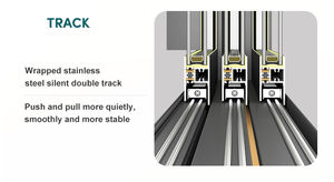 ZEKIN Modern Hurricane Impact Resistant Aluminum Frame Laminated Glass Window Horizontal Sliding Windows for Storm Prone Areas - Product Image 3