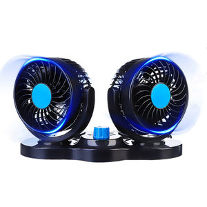 Ventilateur de voiture électrique portable à double tête, <span class=keywords><strong>vente</strong></span> chaude, 12V/24V, vent puissant, faible bruit, universel pour voitures, camions et fourgonnettes - Product Image 6