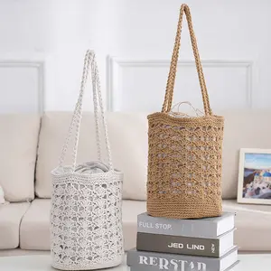 Borsa crochet in cotone da cortile di alta qualità NiYang di alta marca fatta a mano da donna