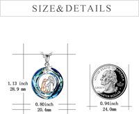 Nouvelle mode chien et fille collier cristal coloré pendentif pour animaux de compagnie cadeaux pour les filles amoureux des animaux de compagnie bijoux commémoratifs pour animaux de compagnie