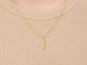 Collar con Colgante de Letra Griega Kappa Delta KD, Minimalista, de Acero Inoxidable, Impermeable, para Hermandad - Product Image 3