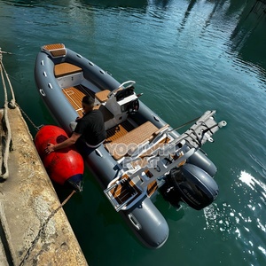 Bateau pneumatique semi-rigide en aluminium 480, coque en V profond, hors-bord, pour patrouille et loisirs - Product Image 5