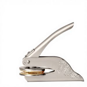 Sceau de décoration personnalisé en acier inoxydable, tampon à embosser manuel, marque OEM, fabriqué à Hebei pour livres, enveloppes, serviettes - Product Image 2