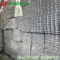 Tube carré en acier galvanisé ERW 2x2 4x4 pouces, section creuse soudée, galvanisation à chaud, pour poteaux de clôture et cadres de portails