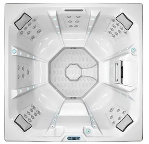 7 명 럭셔리 Morden 레저 정원 스파 풀 아크릴 월풀 마사지 제트 뜨거운 욕조 아크릴 욕조