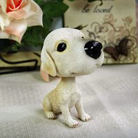 Personnalisés en résine chien animal de compagnie chiot animal chat figurines poupée bobble head personnalisé bobble head pour accessoires de voiture