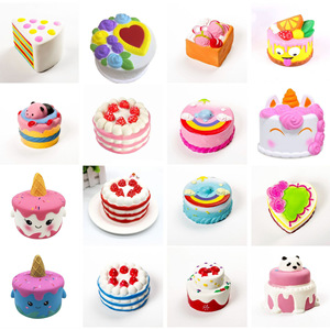 Juguetes Antiestrés de PU de Rebote Lento y Duradero de Fábrica Jincan, Inspirados en Hamburguesas, Pasteles de Fresa y Unicornios - Product Image 6